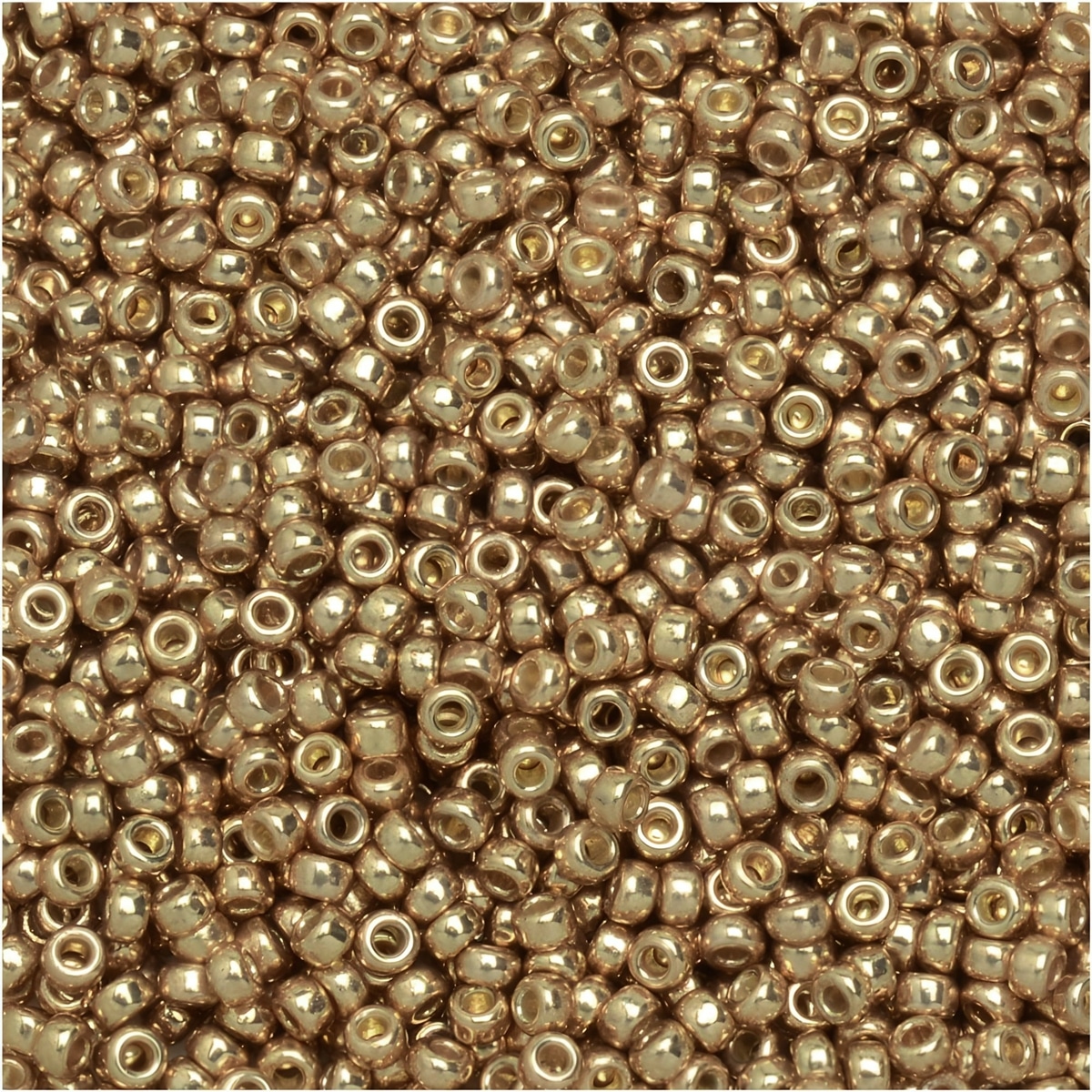 Miyuki Round Seed Beads 15/0 Duracoat Galvanized Champagne 8.2GM