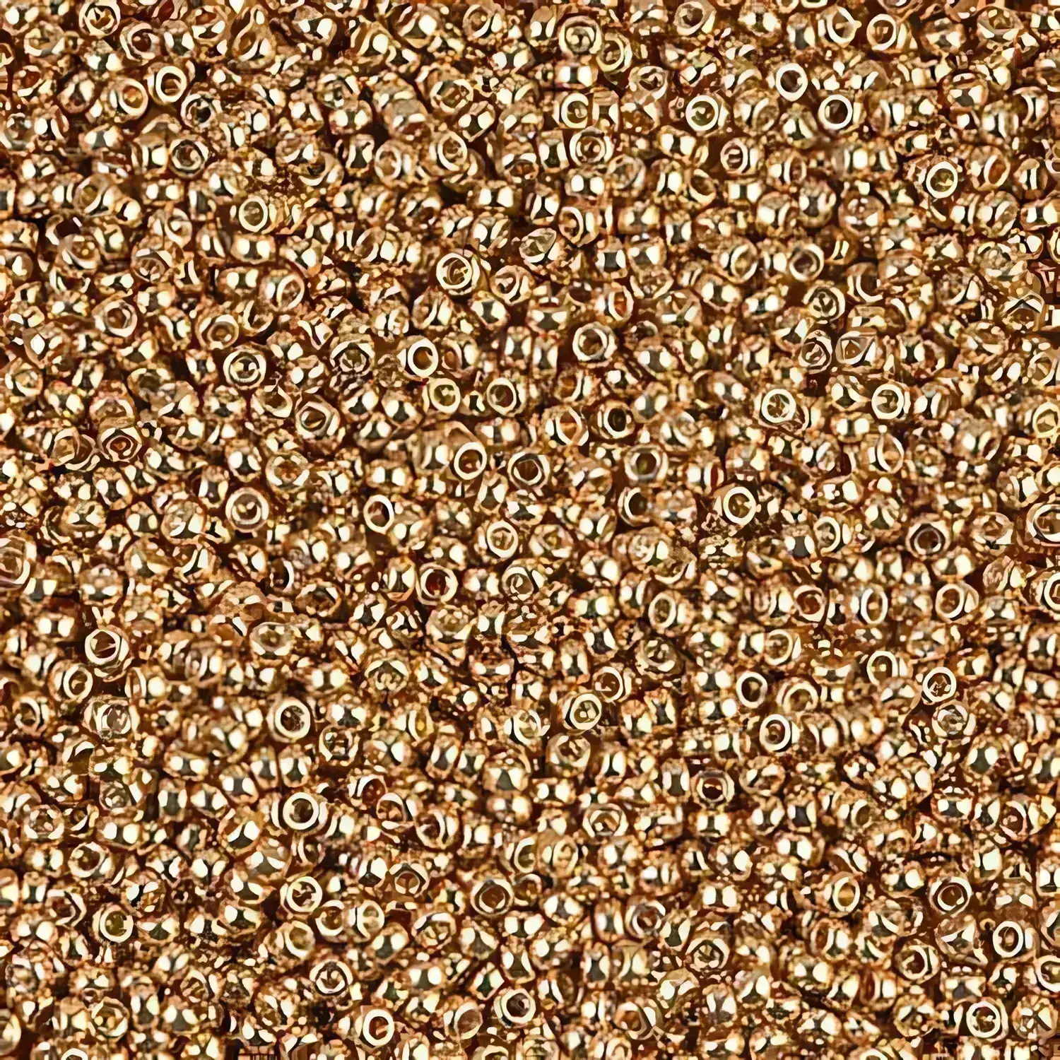 Miyuki Round Seed Beads Size 15/0 Galvanized Yellow Gold 8.2GM