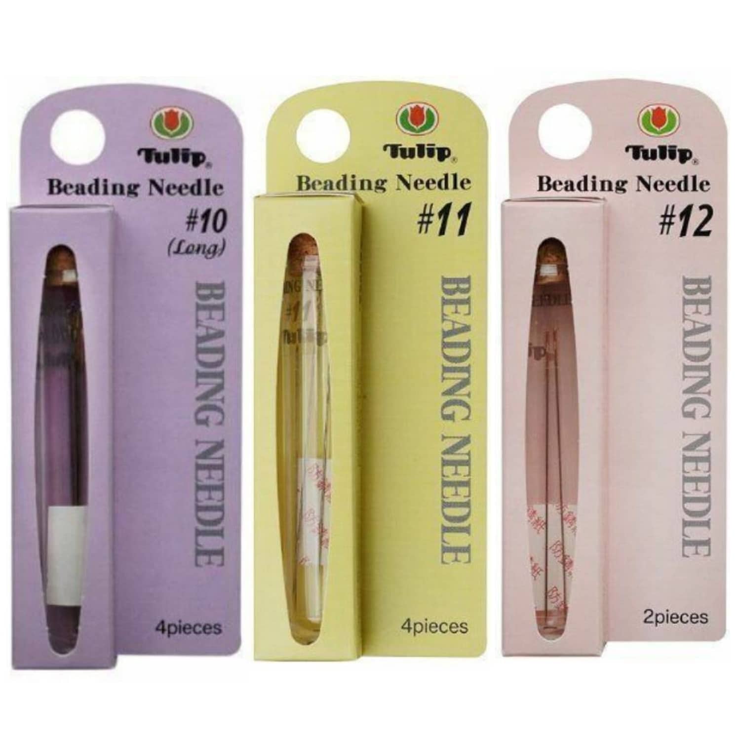 Tulip Beading Needles Size 10, 11, and 12 – 1 Pack of each