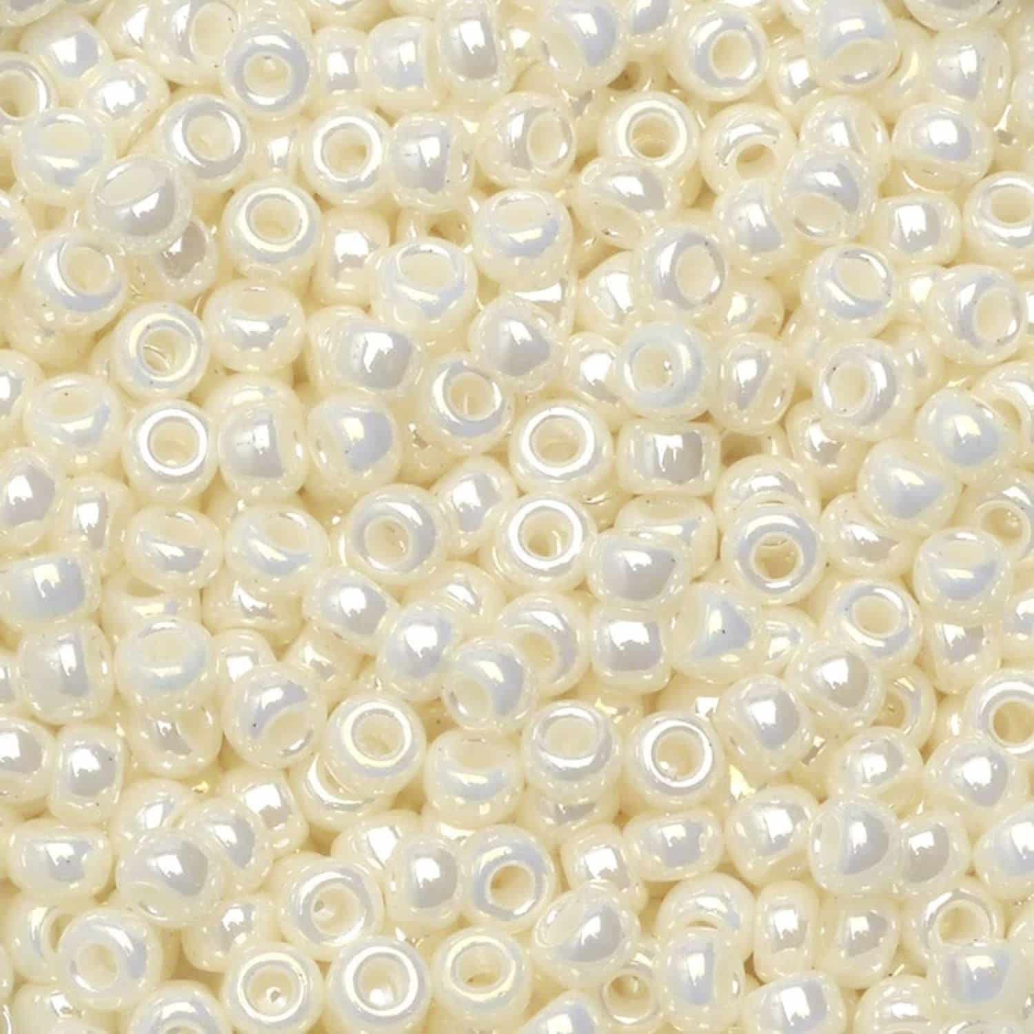 Miyuki Round Seed Beads Size 8/0 Pearl Ceylon 22GM
