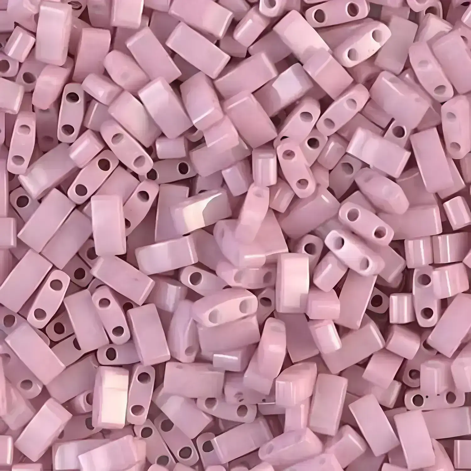 Miyuki Half Tila Beads 2.3 x 5mm 7.8GM Opaque Antique Rose Luster