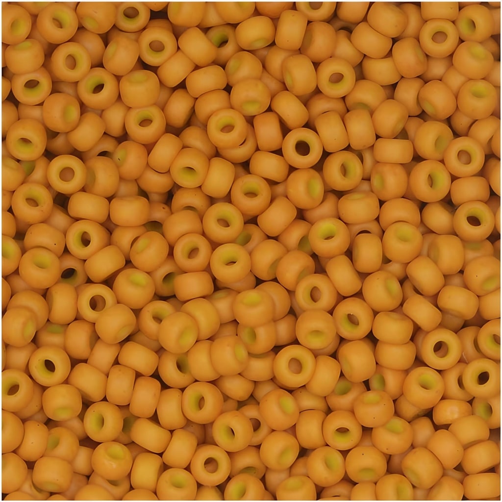 Miyuki Round Seed Beads Size 11/0 Special Dyed Pale Pumpkin 24GM