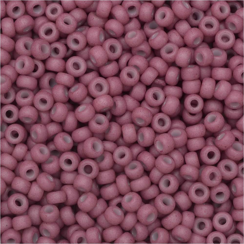 Miyuki Round Seed Beads Size 11/0 Special Dyed Old Rose 23GM