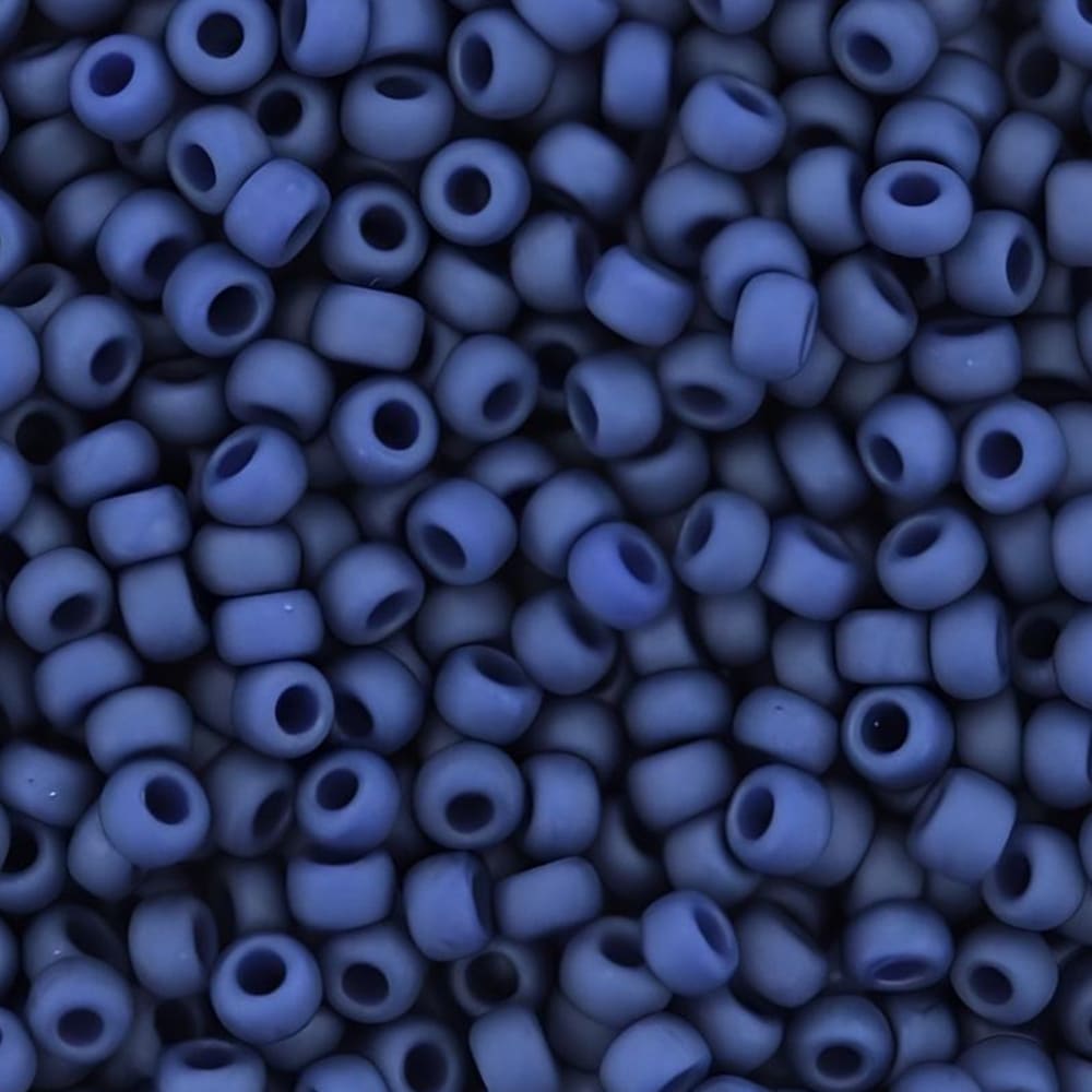 Miyuki Round Seed Beads Size 11/0 Matte Cobalt Blue 23.5GM