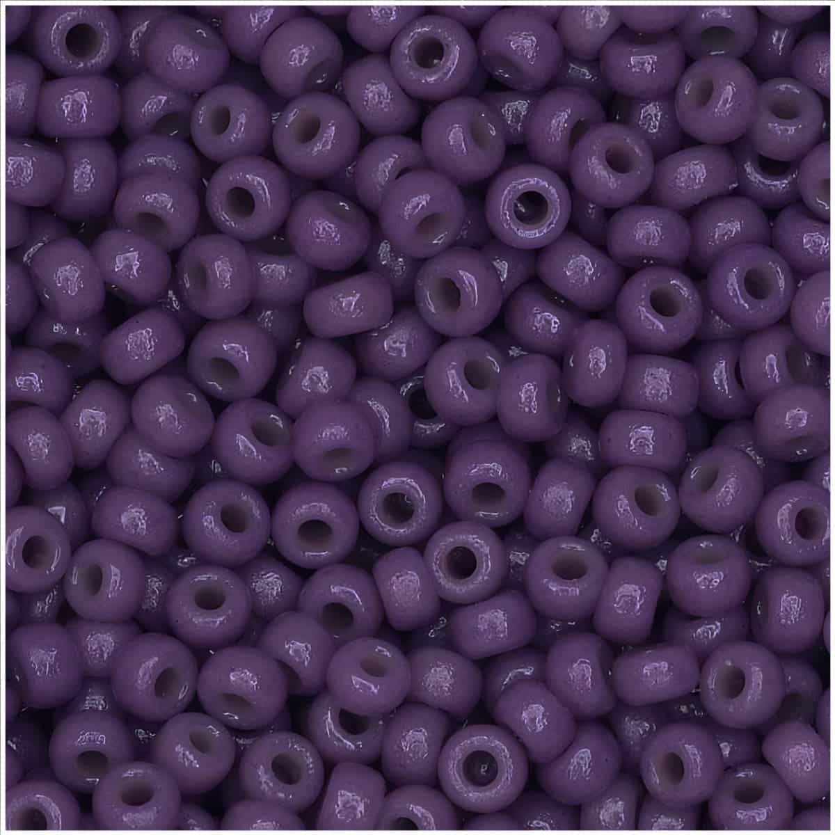 Miyuki Round Seed Beads Size 11/0 Duracoat Opaque Dark Purple 23GM