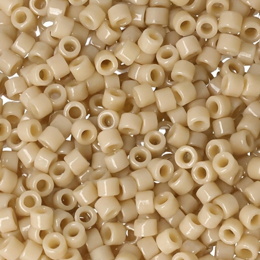 DB2364 Miyuki Delica Seed Beads 11/0 Duracoat Opaque Najavo White 7.2GM