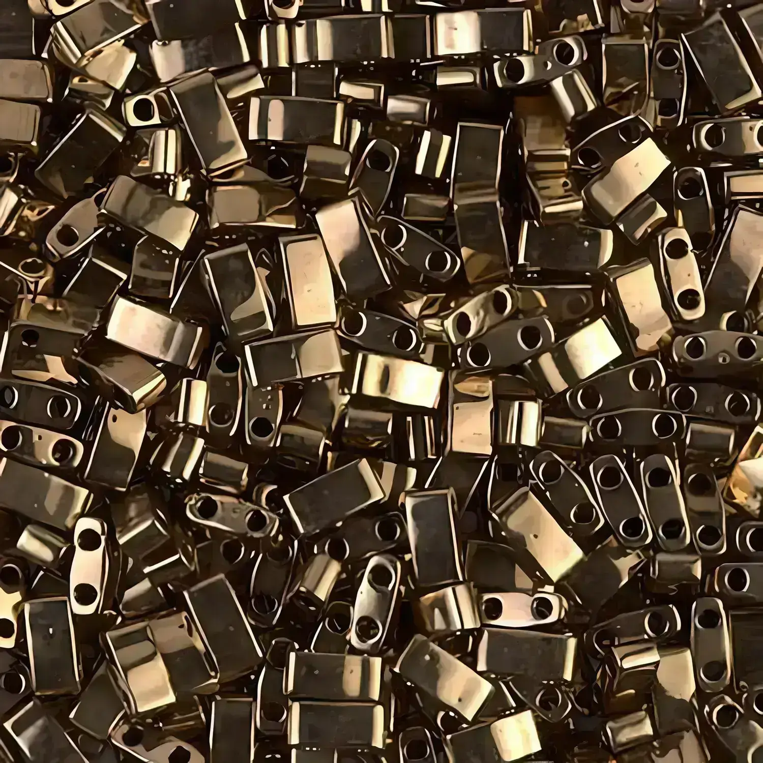 Miyuki Half Tila Beads 2.3 x 5mm 7.8GM Dark Bronze