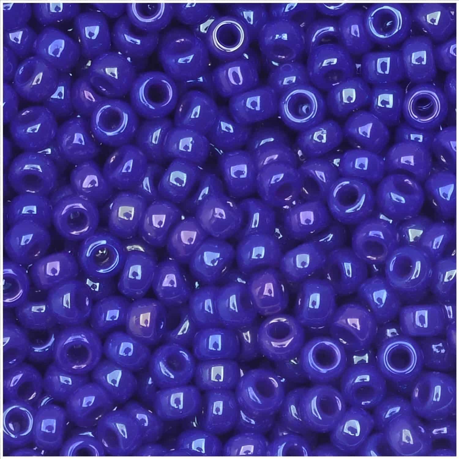Miyuki Round Seed Beads Size 11/0 Opaque Cobalt Luster 23.5GM