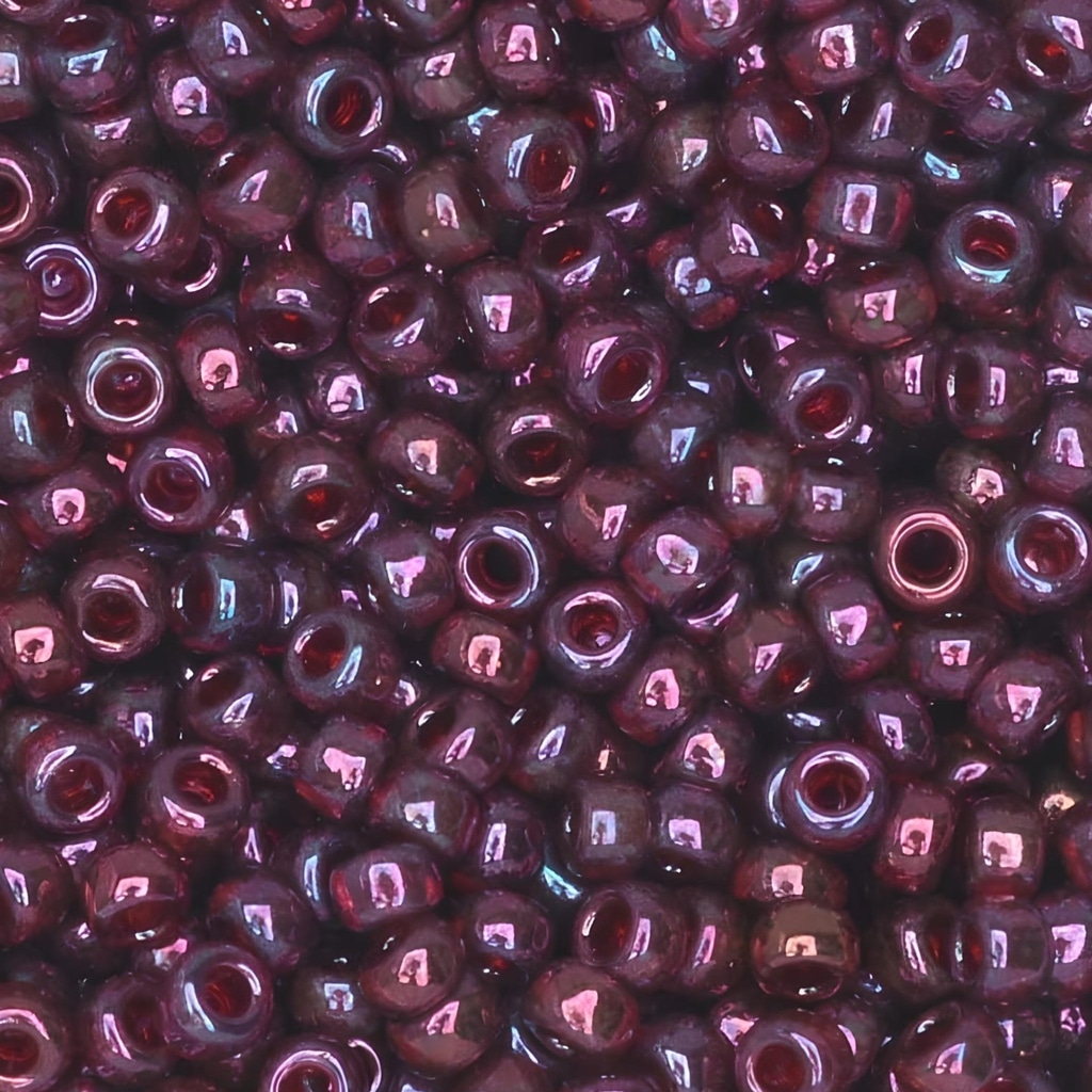 Miyuki Round Seed Beads Size 11/0 Cranberry Gold Luster 23.5GM
