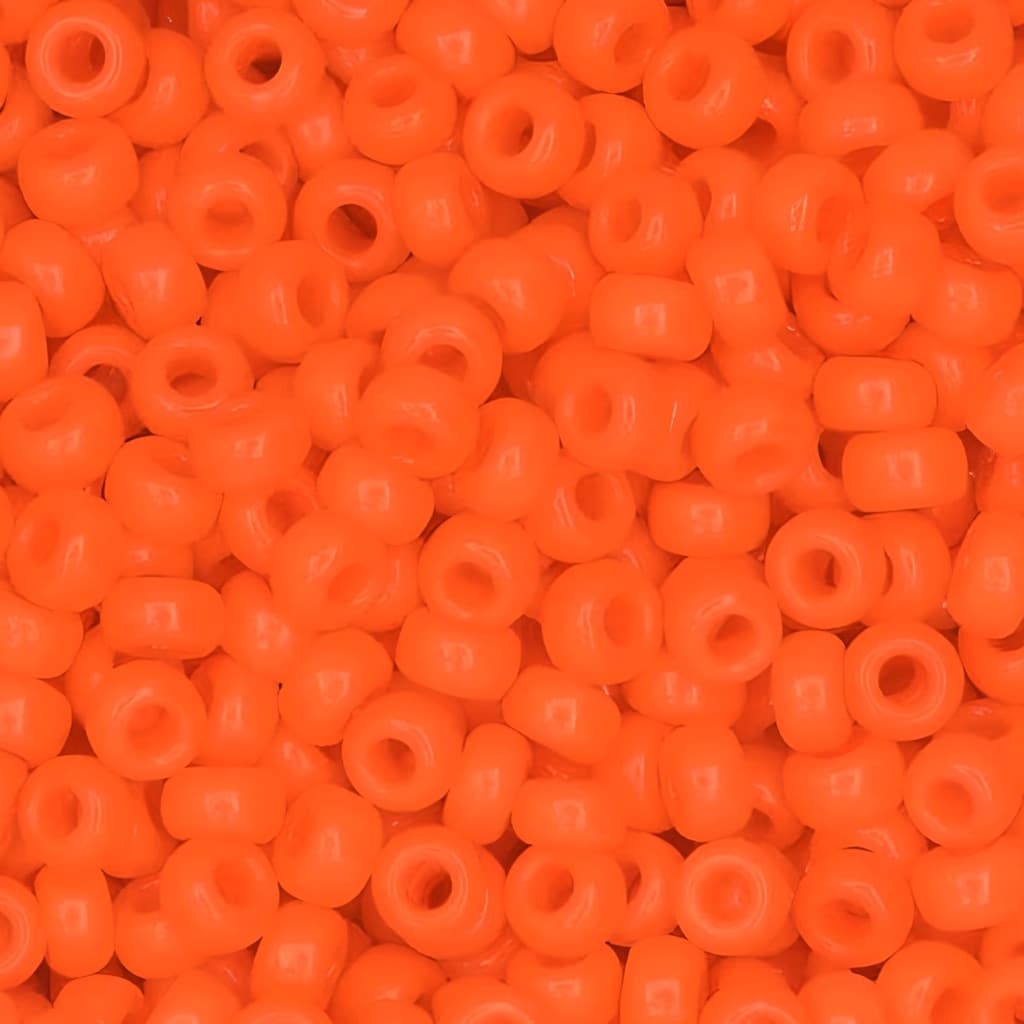 Miyuki Round Seed Beads Size 11/0 Opaque Orange 23GM