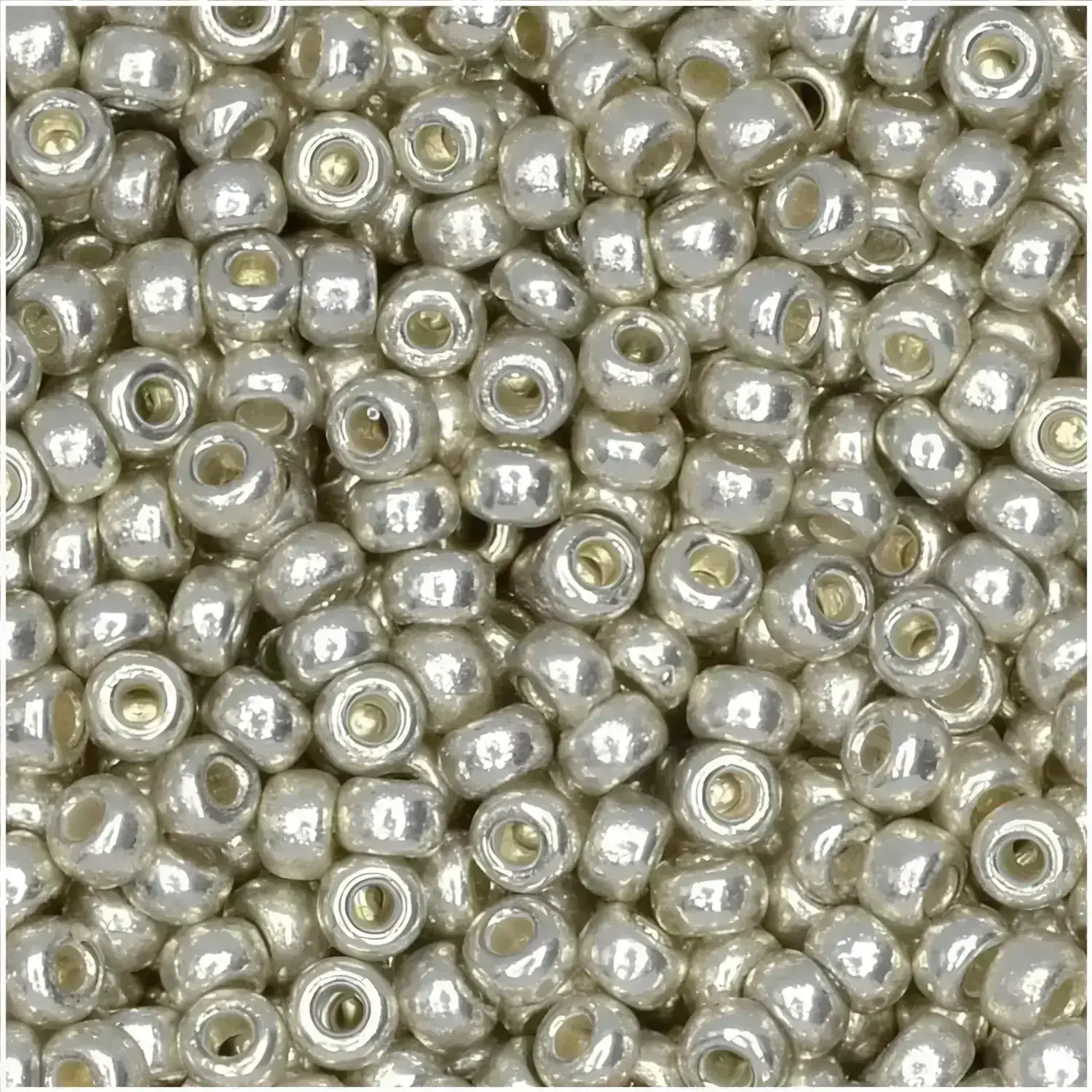 Miyuki Round Seed Beads Size 11/0 Duracoat Galvanized Silver 23.5GM