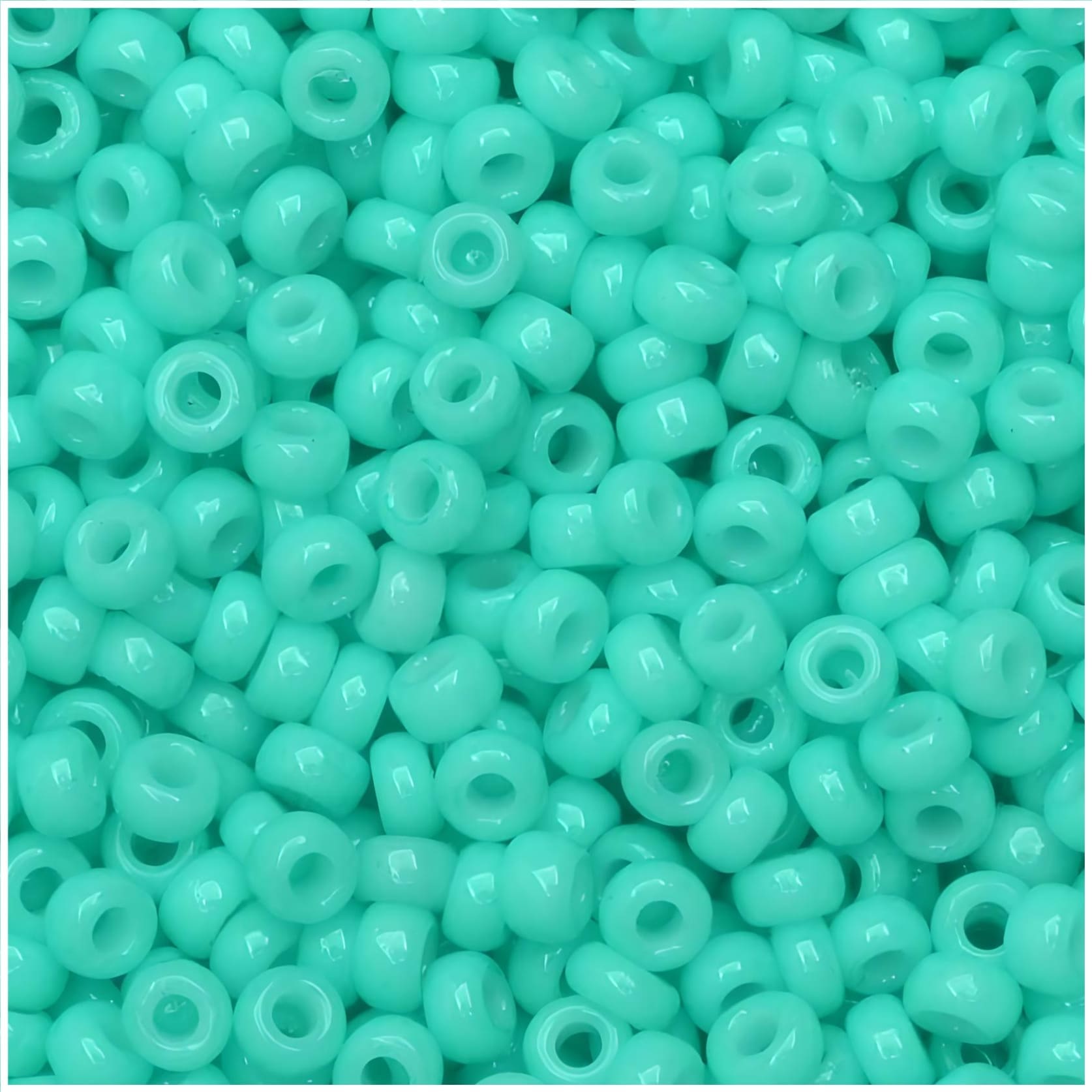 Miyuki Round Seed Beads Size 11/0 Duracoat Opaque Seafoam 23GM