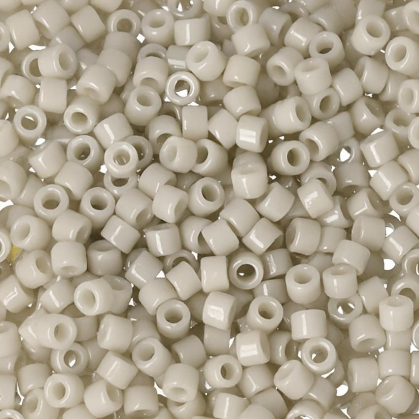 DB2363 Miyuki Delica Seed Beads 11/0 Duracoat Opaque Antique White 7.2GM