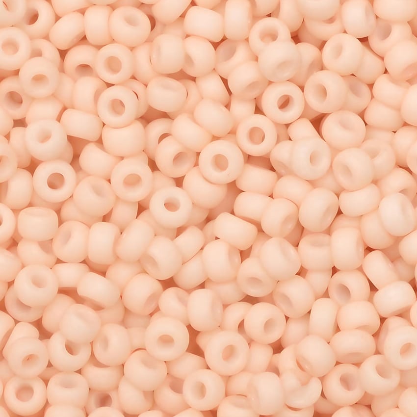 Miyuki Round Seed Beads Size 11/0 Matte Opaque Blush 23.5GM