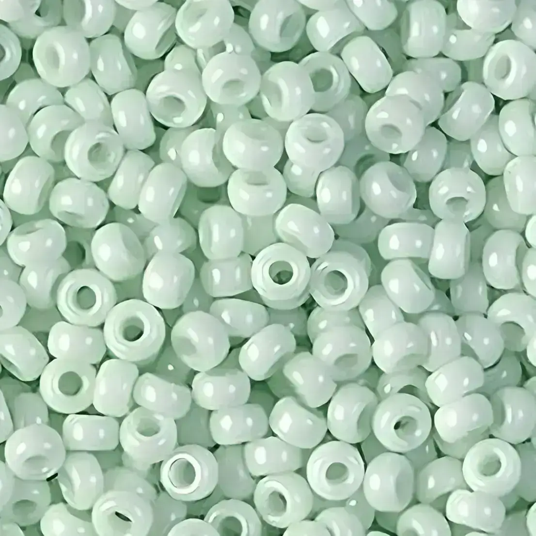Miyuki Round Seed Beads Size 11/0 Opaque Light Mint Green 24GM
