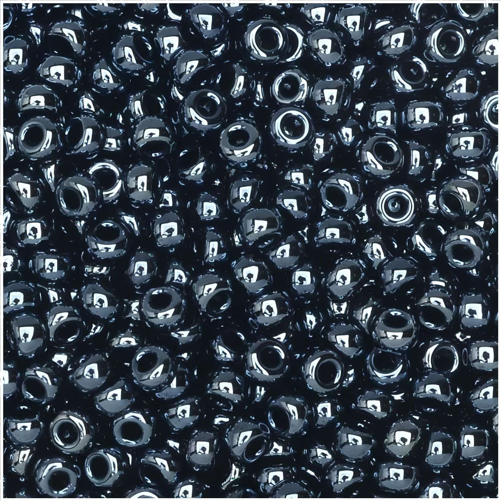 Miyuki Round Seed Beads Size 11/0 Metallic Gunmetal 24GM