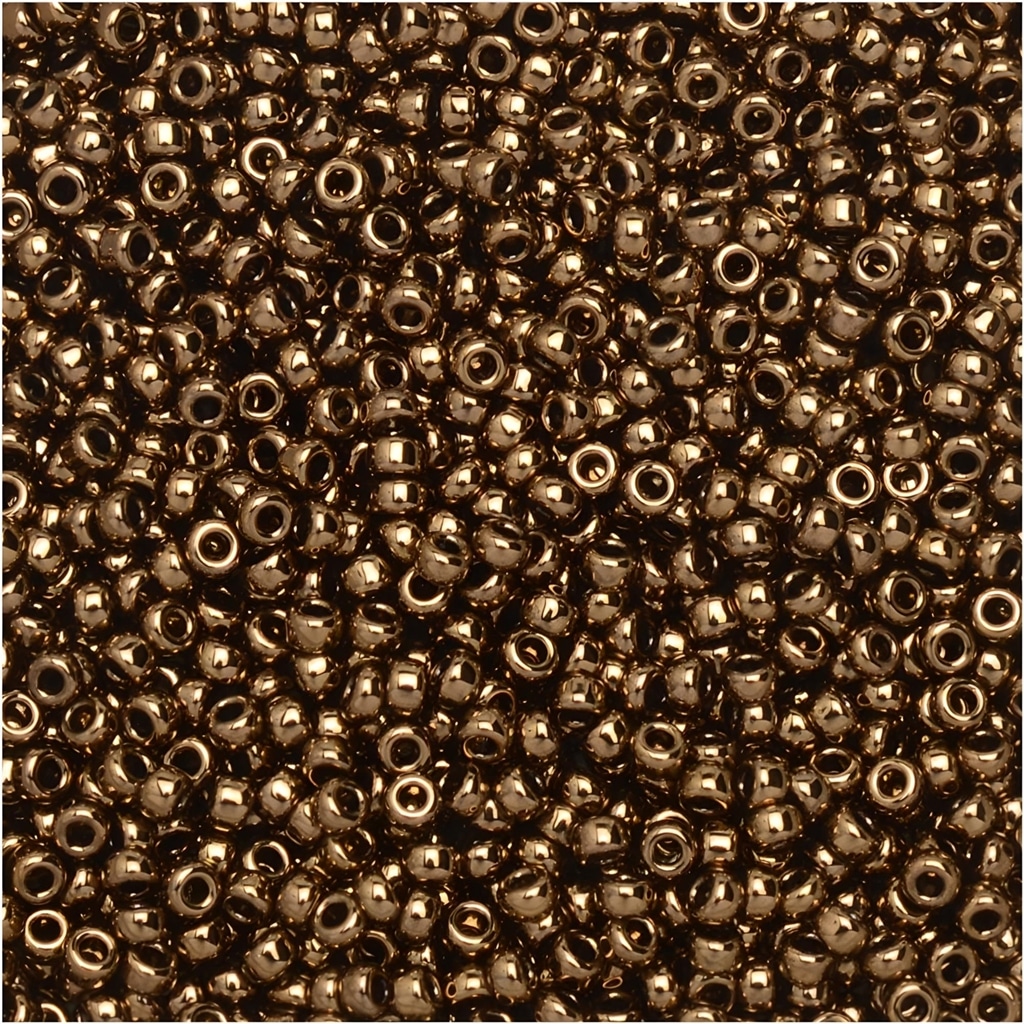 Miyuki Round Seed Beads Size 15/0 Dark Bronze 8.2GM