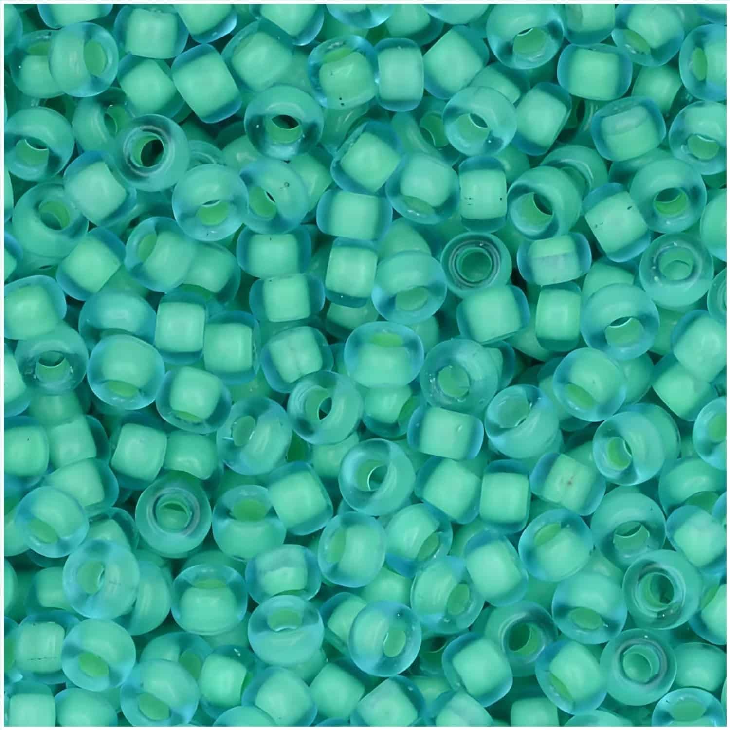 Miyuki Round Seed Beads Size 11/0 Semi-Matte Seafoam /Aqua 24GM