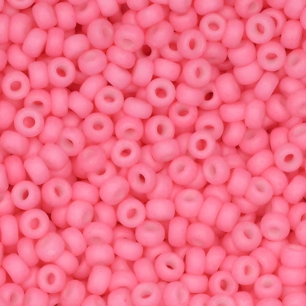 Miyuki Round Seed Beads Size 11/0 Special Dyed Bright Pink 23GM