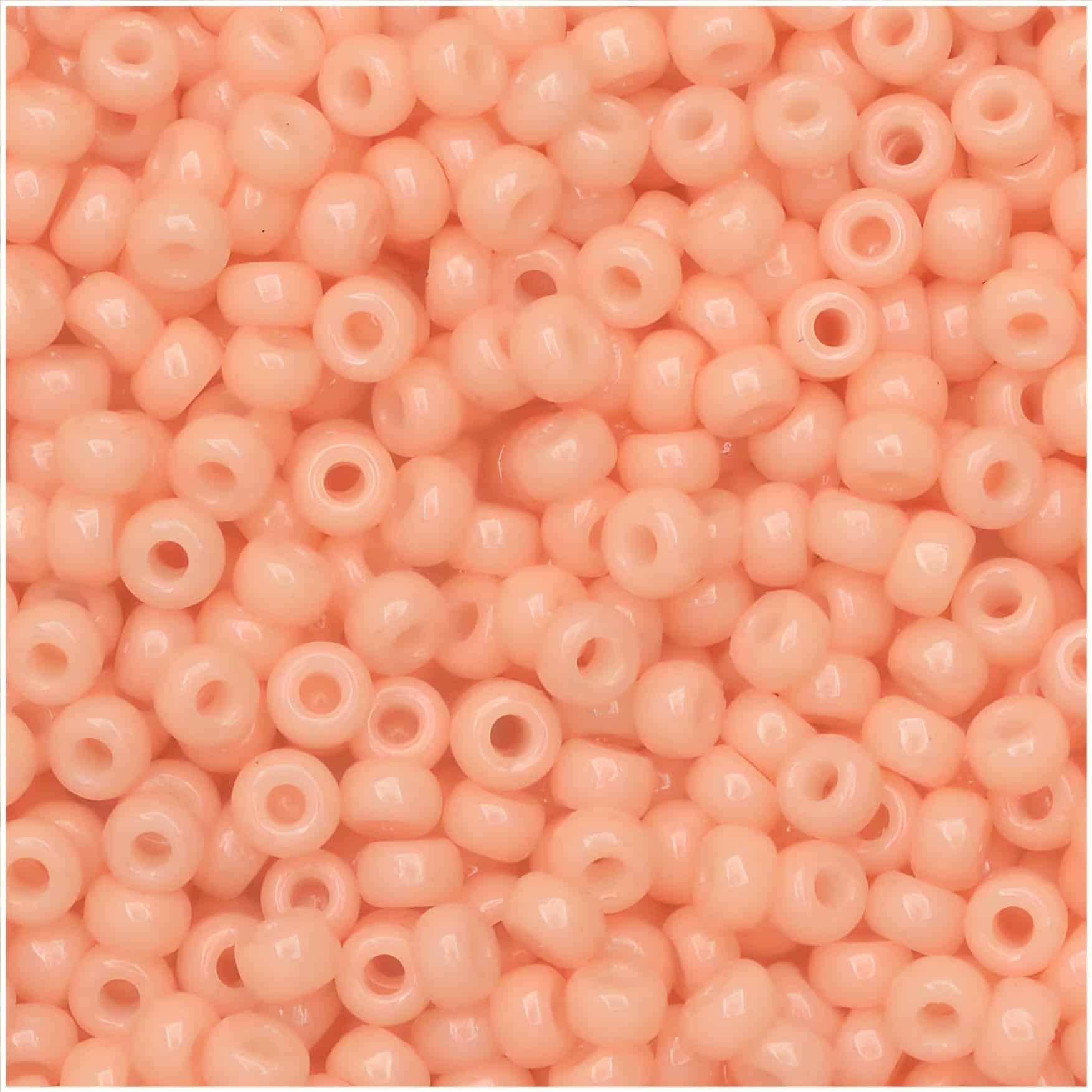 Miyuki Round Seed Beads Size 11/0 Duracoat Opaque Baby Pink 23GM