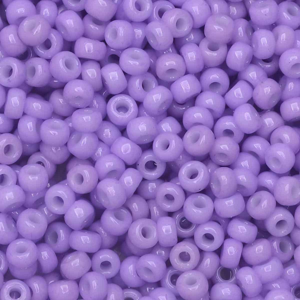 Miyuki Round Seed Beads Size 11/0 Duracoat Opaque Pale Purple 23GM
