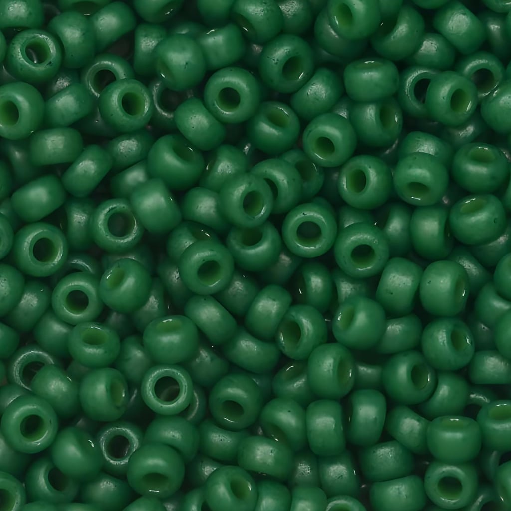 Miyuki Round Seed Beads Size 11/0 Special Dyed Hunter Green 23GM