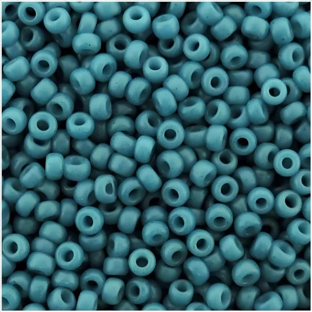 Miyuki Round Seed Beads Size 11/0 Special Dyed Dark Teal 23GM