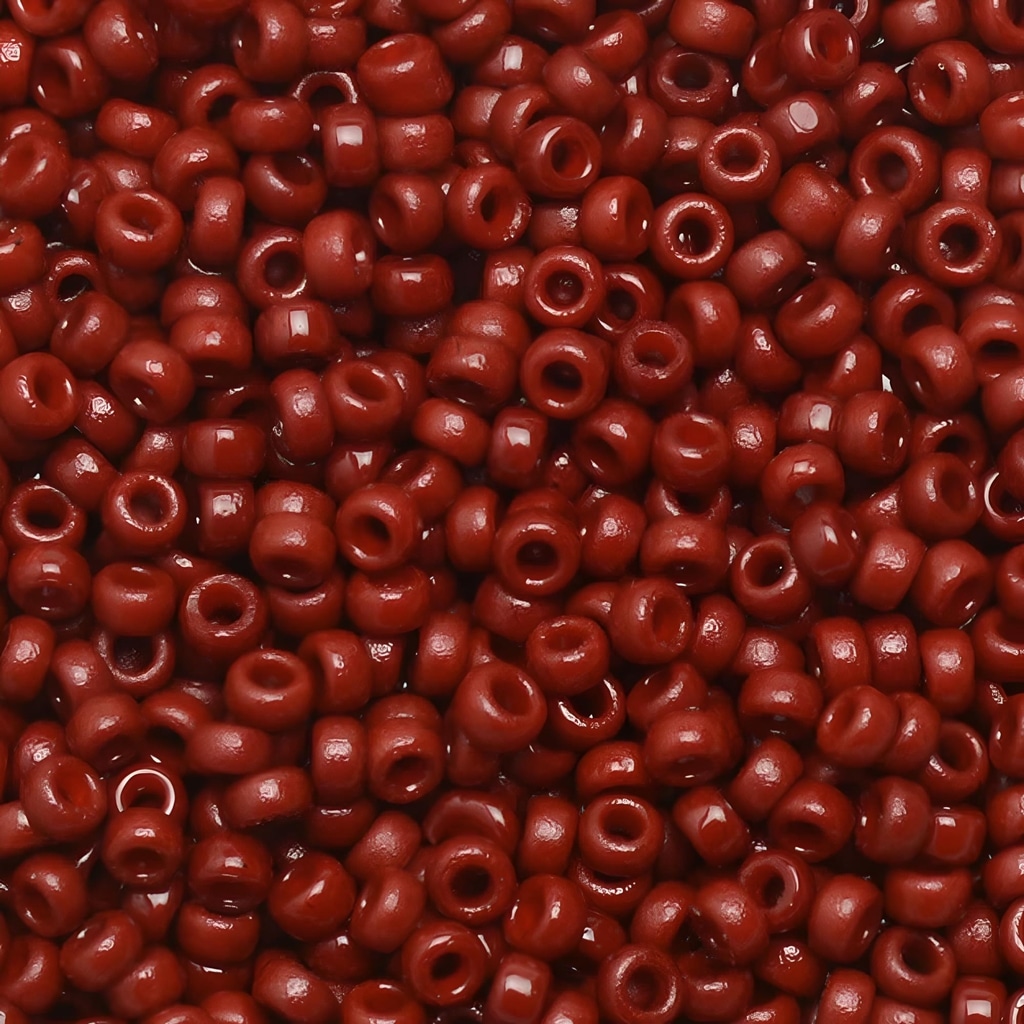 Miyuki Round Seed Beads Size 11/0 Duracoat Opaque Brick 23GM