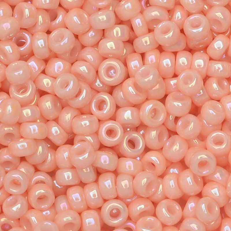 Miyuki Round Seed Beads Size 11/0 Opaque Salmon Luster 24GM