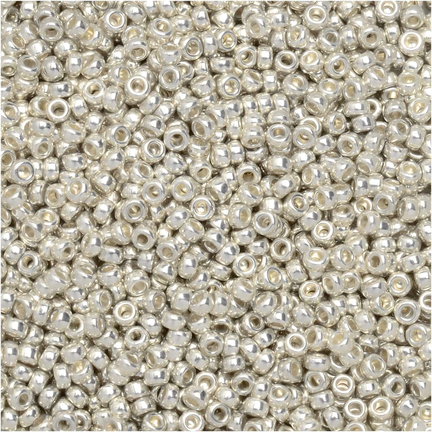 Miyuki Round Seed Beads Size 15/0 Galvanized Silver 8.2GM