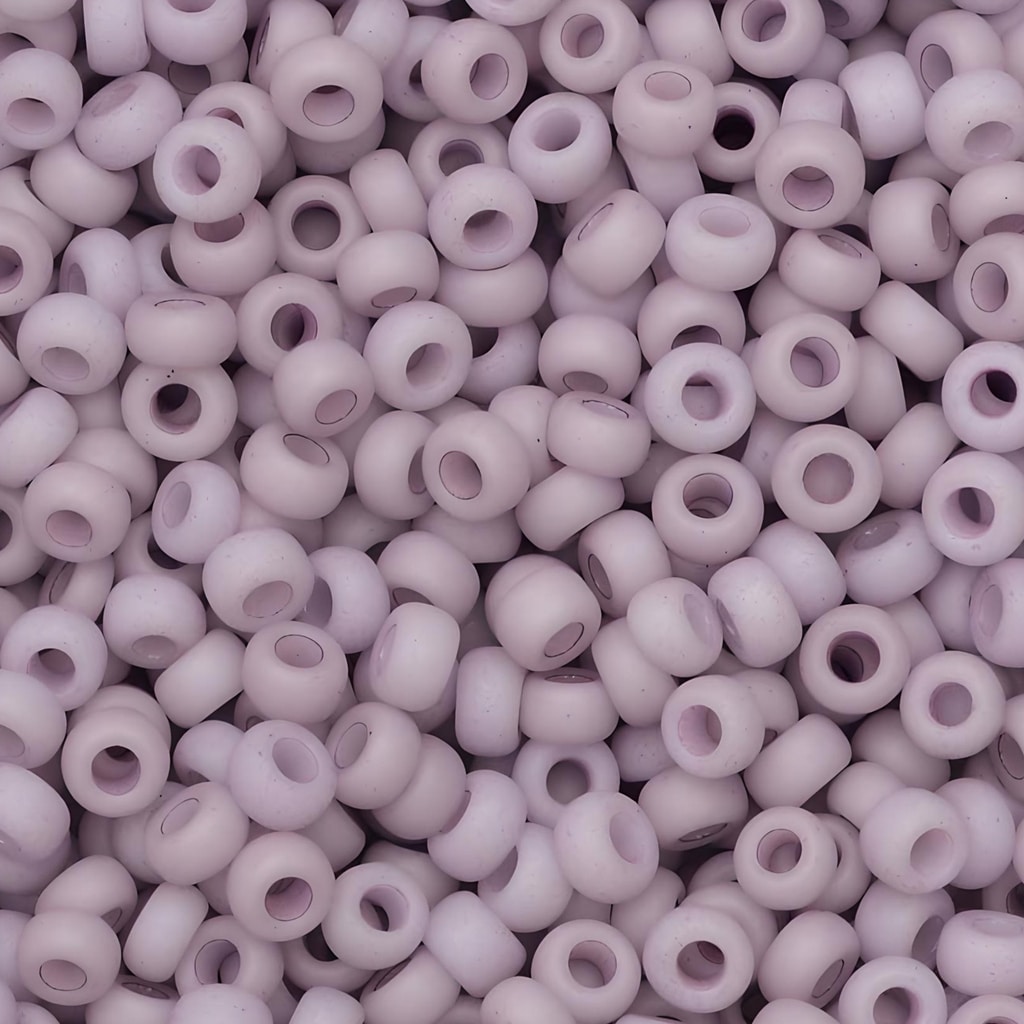 Miyuki Round Seed Beads Size 11/0 Fancy Frosted Mauve 24GM