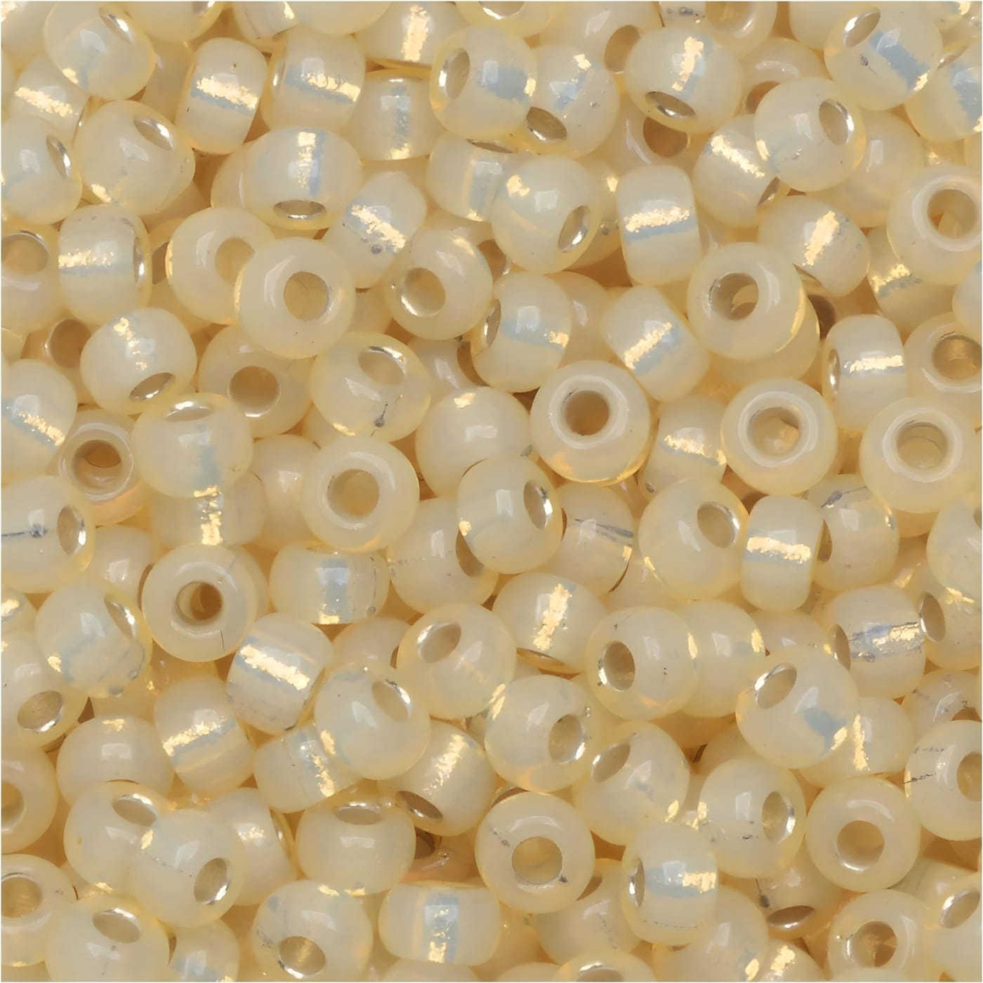 Miyuki Round Seed Beads Size 11/0 Silver Lined Buttercream 23GM