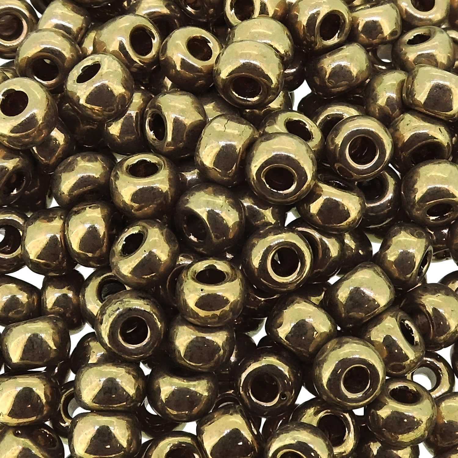 Miyuki Round Seed Beads 6/0 Metallic Light Bronze 20GM 6-457L