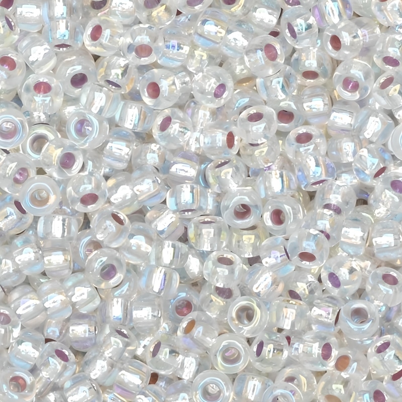 Miyuki Round Seed Beads Size 11/0 Silver Lined Crystal AB 24GM