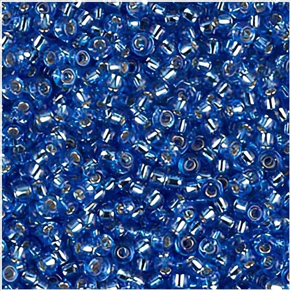 Miyuki Round Seed Beads Size 11/0 Silver Lined Sapphire 24GM