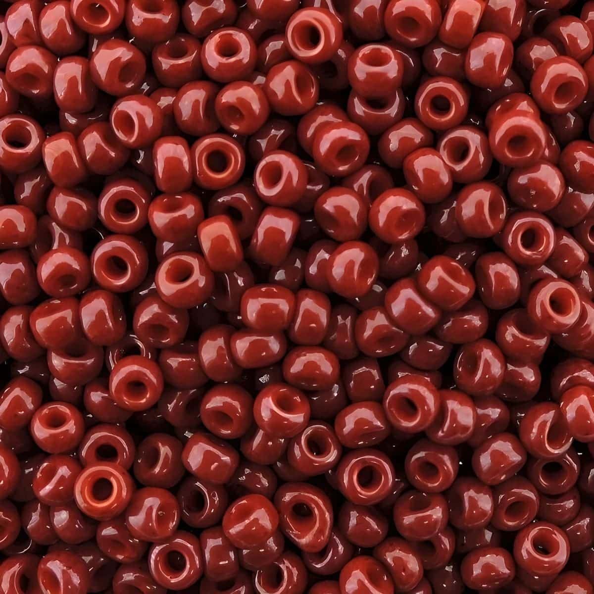 Miyuki Round Seed Beads Size 11/0 Dyed Opaque Maroon Red 24GM