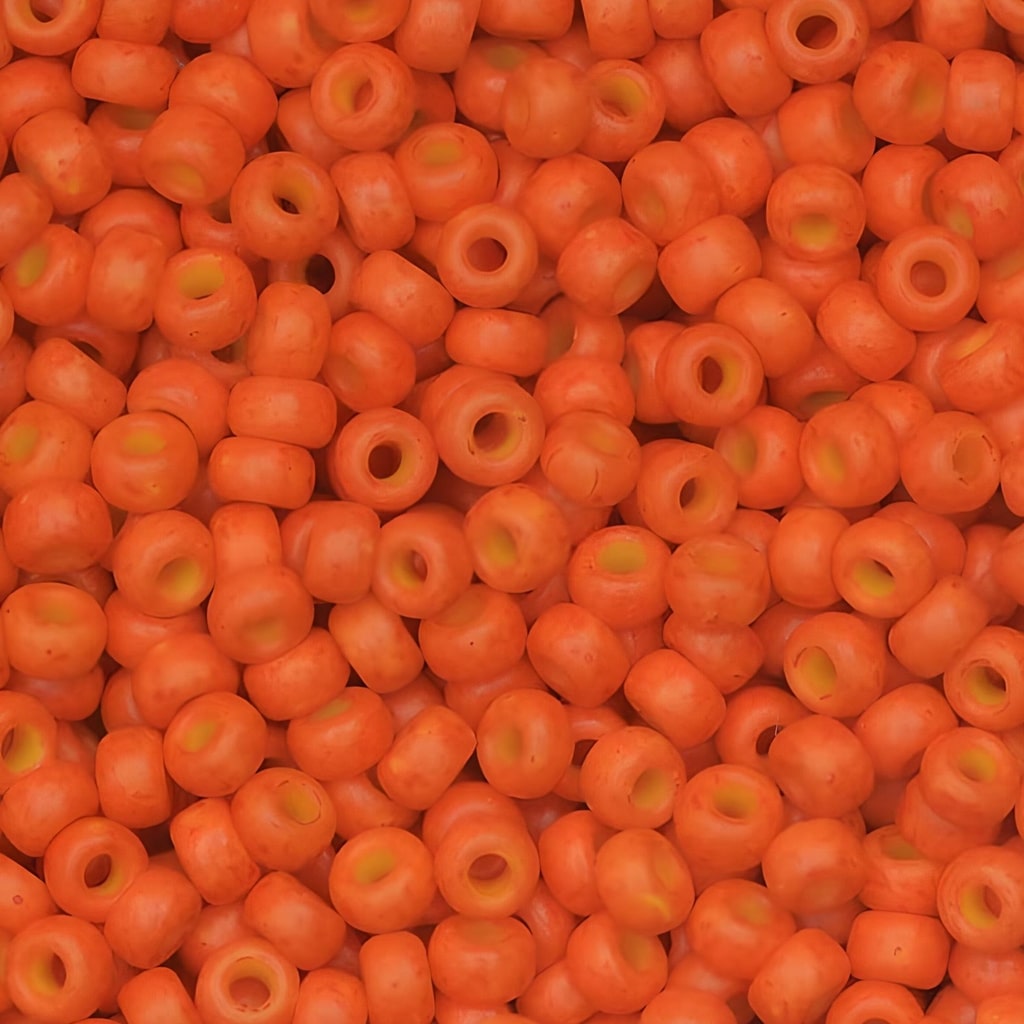 Miyuki Round Seed Beads Size 11/0 Special Dyed Harvest Orange 23.5GM