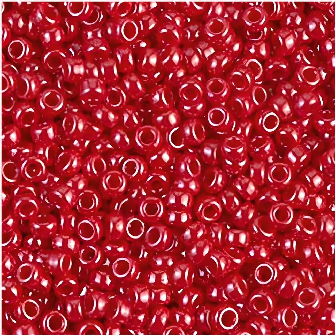 Miyuki Round Seed Beads Size 11/0 Opaque Red Luster 24GM