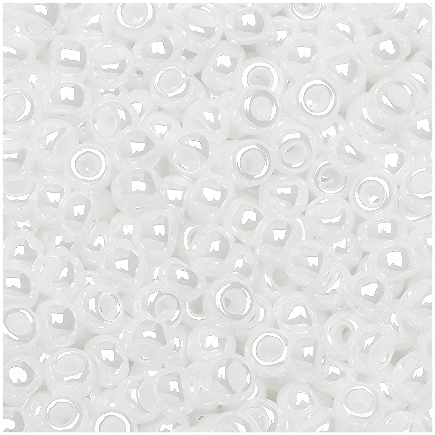 Miyuki Round Seed Beads Size 8/0 Pearl Ceylon White 22GM