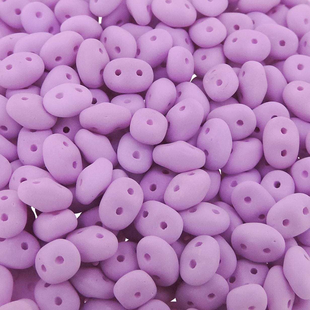 SuperDuo Beads Two-hole 5×2.5mm Bondeli Matte Lilac 22GM