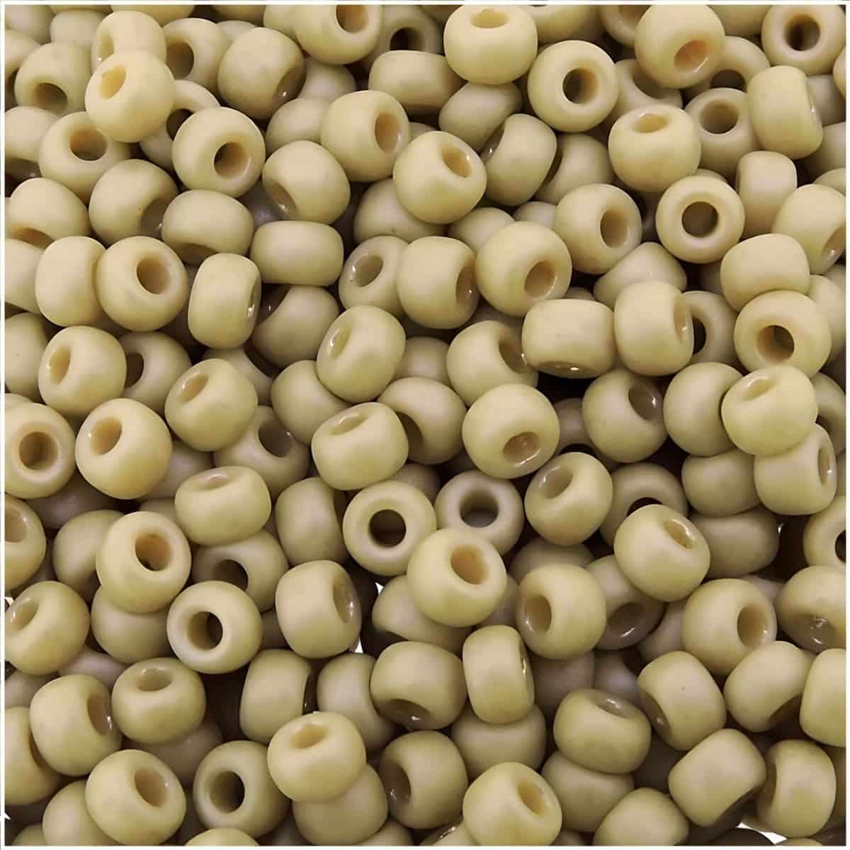 Miyuki Round Seed Beads Size 8/0 Frosted Opaque Glazed Rainbow Ivory 22GM