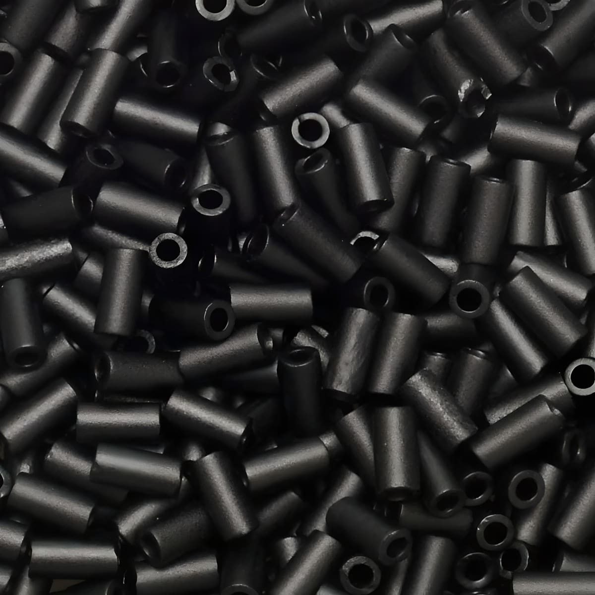 Miyuki Bugle Beads Size #1, 3mm 19.5GM Opaque Matte Black
