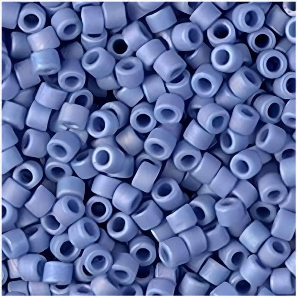 DB2318 Miyuki Delica Seed Beads Size 11/0 Frosted Opaque Glazed Rainbow Blue 7.2GM