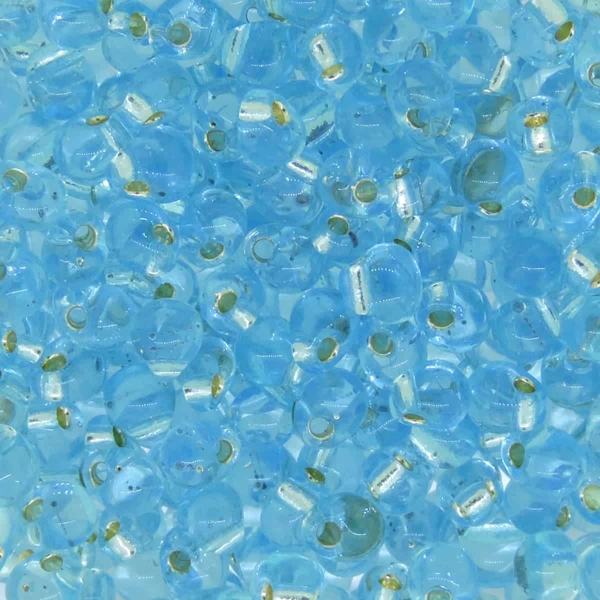 Miyuki Drop Beads 2.8mm 9GM Silver Lined Aqua