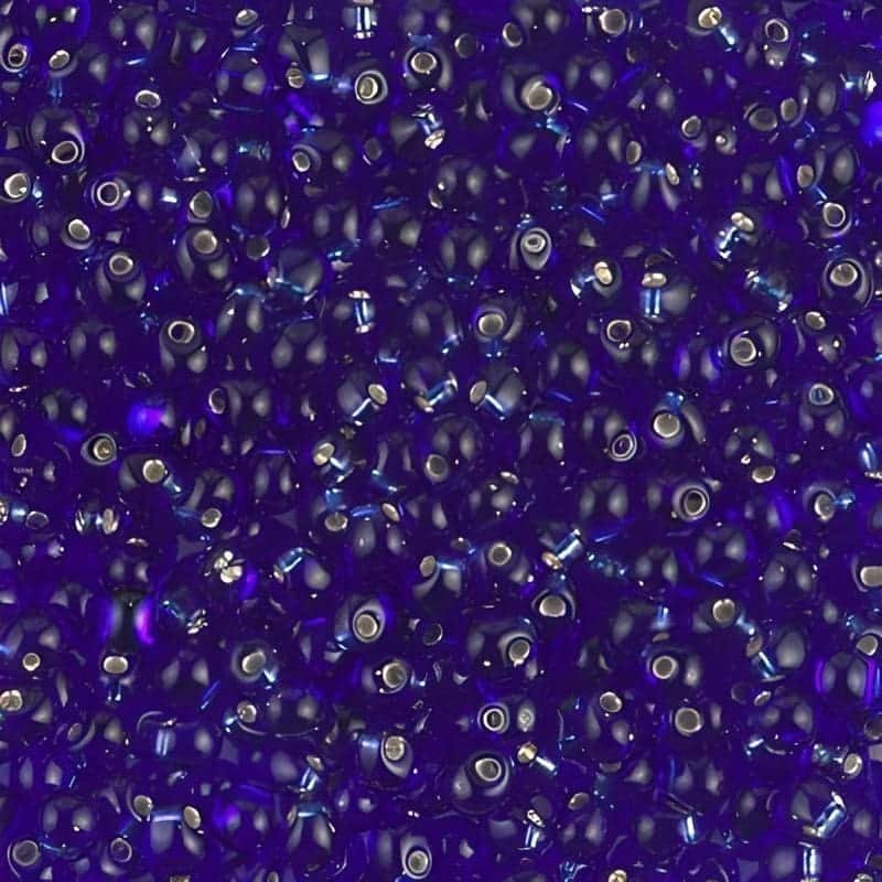 Miyuki Drop Beads 2.8mm 9GM Silver Lined Cobalt Blue