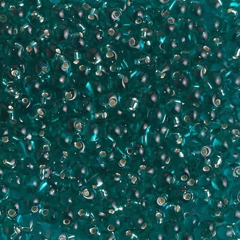 Miyuki Drop Beads 2.8mm 9GM Silver Lined Teal