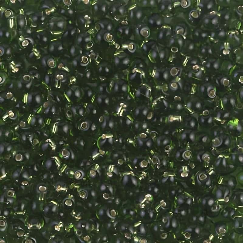 Miyuki Drop Beads 2.8mm 9GM Silver Lined Olive Green