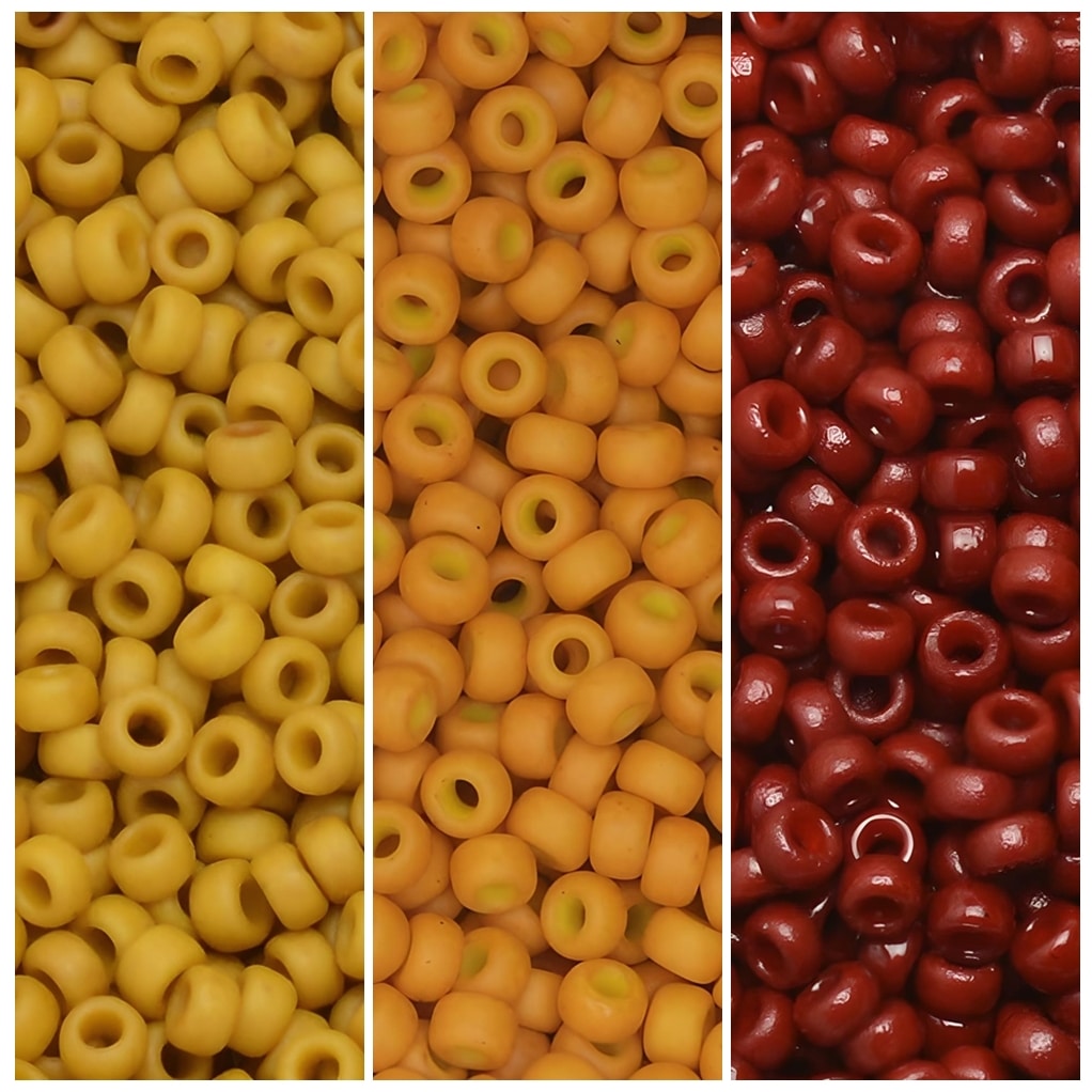 Set of 3 Colors 69GM Miyuki Seed Beads Size 11/0 Fall Collection