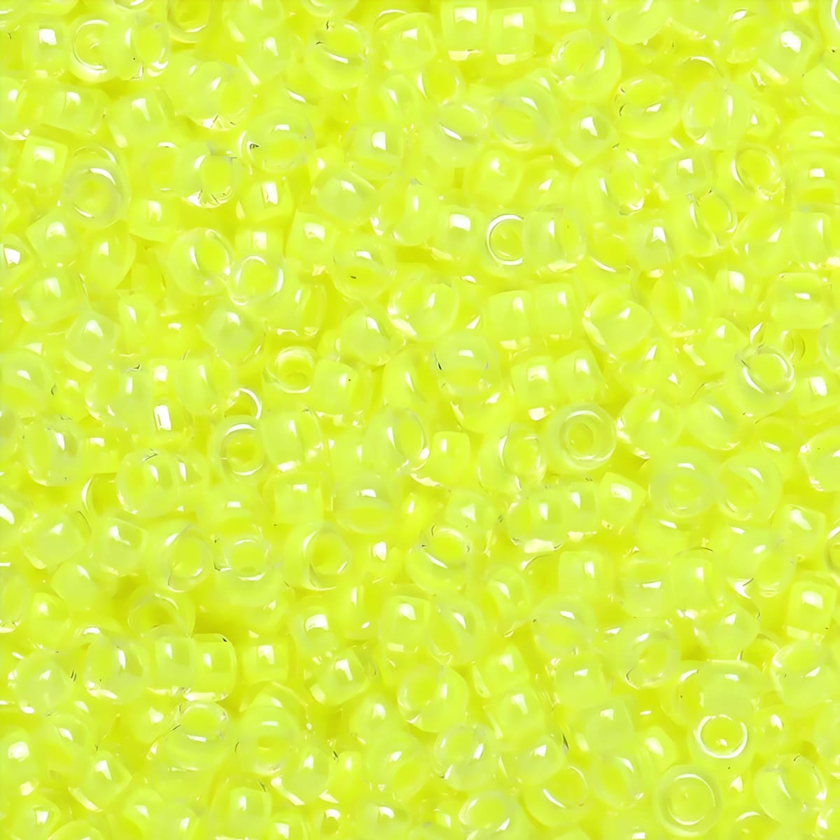 Miyuki Round Seed Beads Size 11/0 Luminous Lime Aid 23.5GM