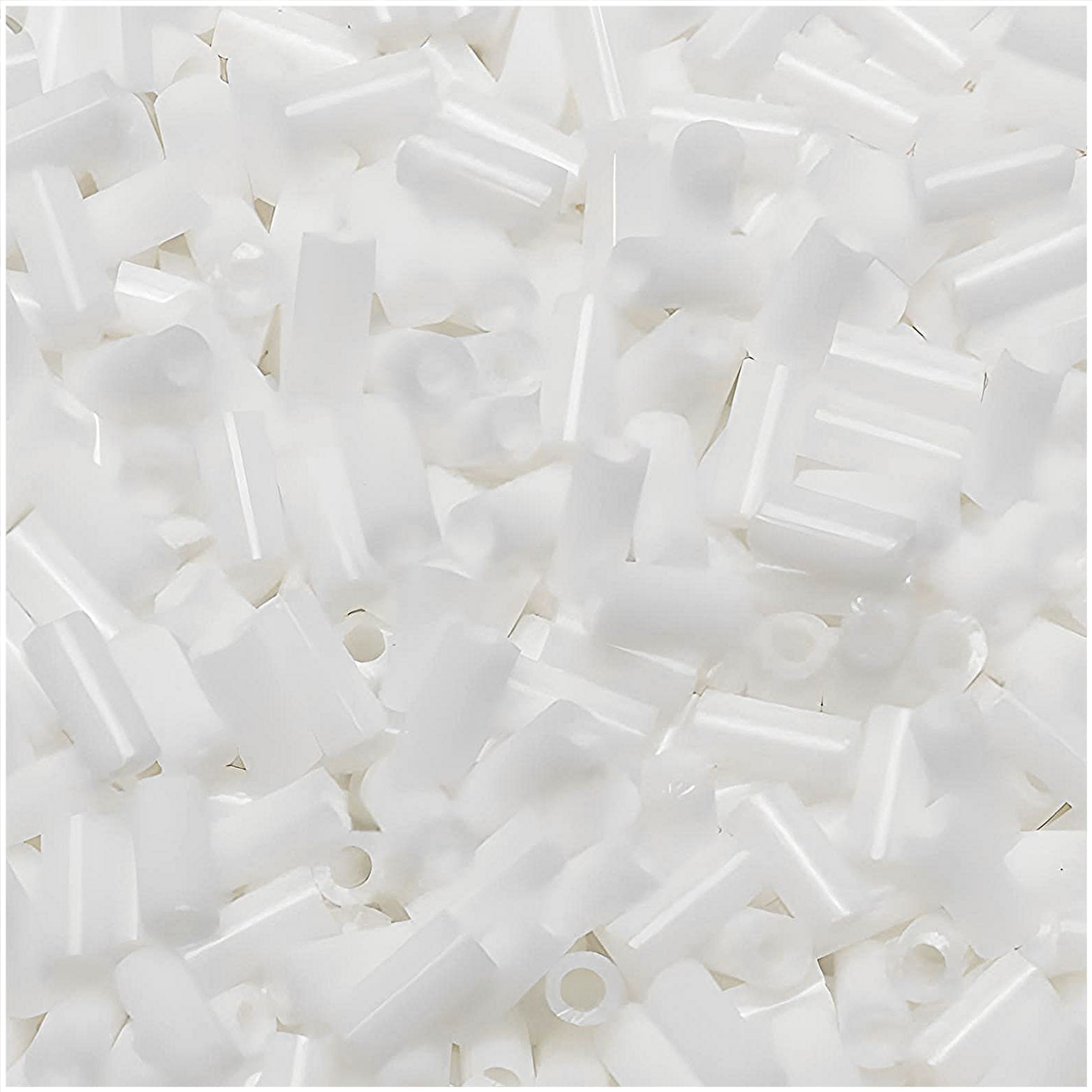 Miyuki Bugle Beads Size #1, 3mm, 19.5GM Opaque White